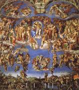 Michelangelo Buonarroti the last judgment oil painting on canvas